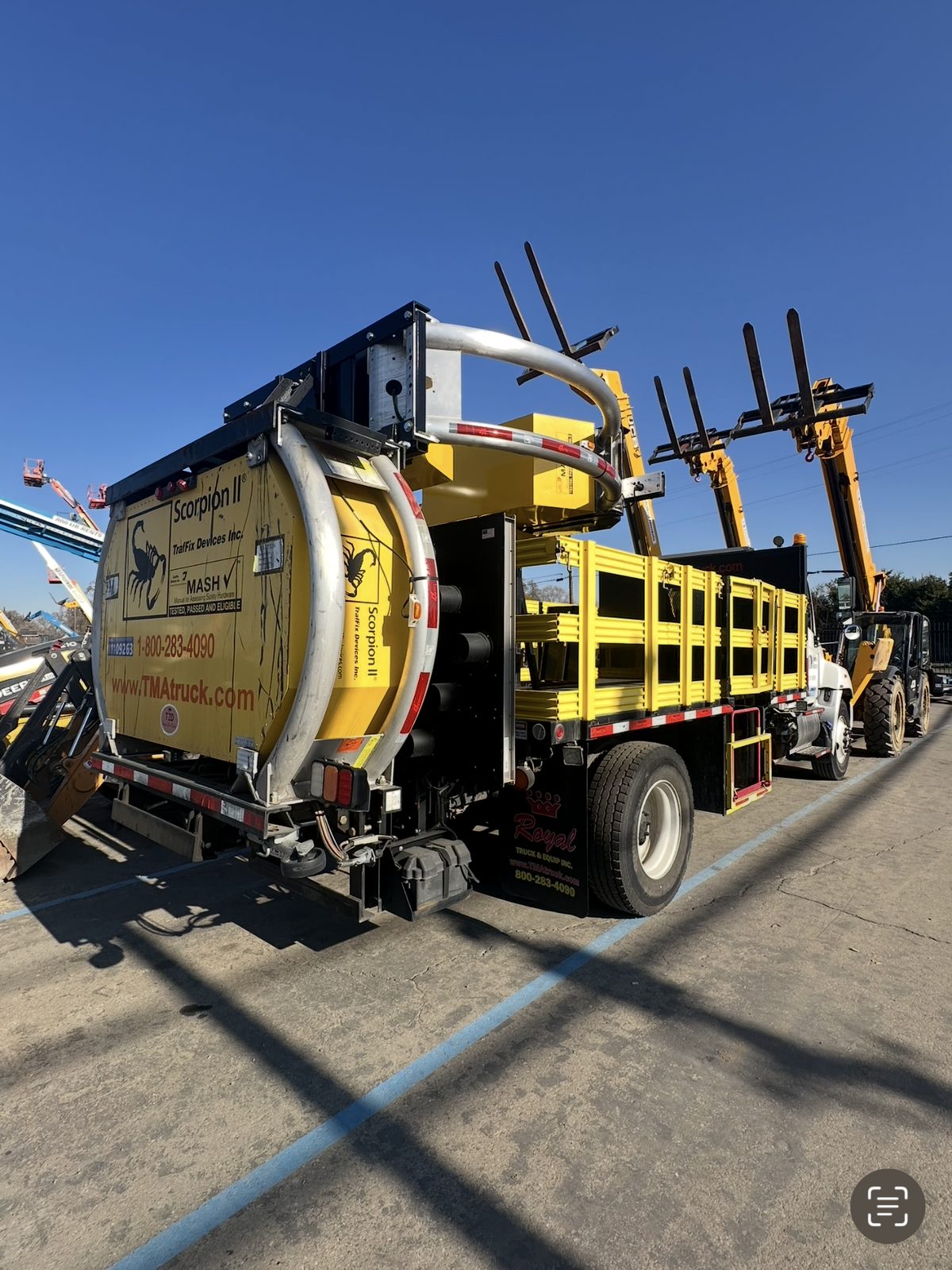 Royal TMA attenuator specialty truck